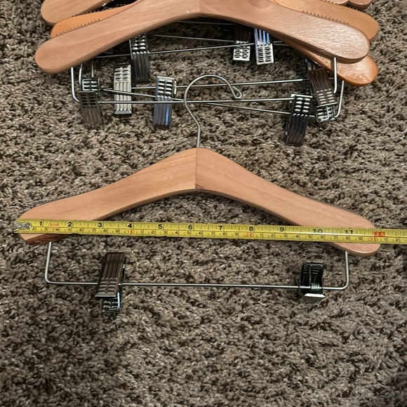 Kids Wooden Clothes Hangers Set - 12” (10 pack) - Picture 3 of 3